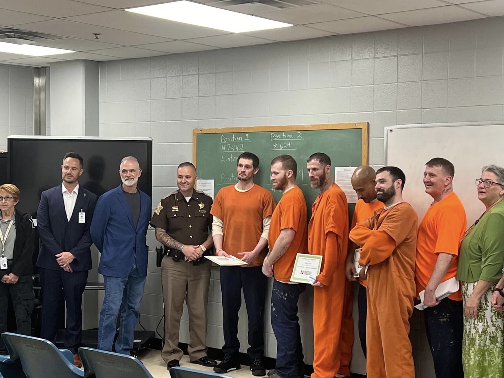 Clark County Inmates VR class graduation